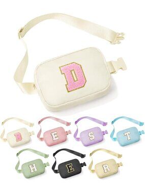 Girls' Party Favors Belt Bag Fanny Pack Purse - Personalized Initial D Accessory